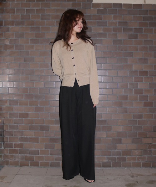 cheriella（シェリエラ）の「【cheriella】シルバーボタンニットカーディガン　SILVER BUTTON KNIT CARDIGAN（カーディガン/ボレロ・レディース・アイボリー/ベージュ/杢グレー/チャコールグレー・FREE）」の19枚目の写真