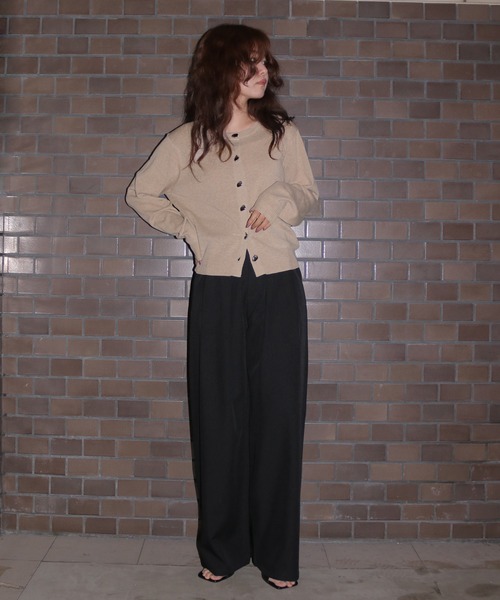 cheriella(シェリエラ)の「【cheriella】メタルボタンニットカーディガン SILVER BUTTON KNIT CARDIGAN(カーディガン/ボレロ・レディース・アイボリー/ベージュ/杢グレー/チャコールグレー・FREE)」の22枚目の写真