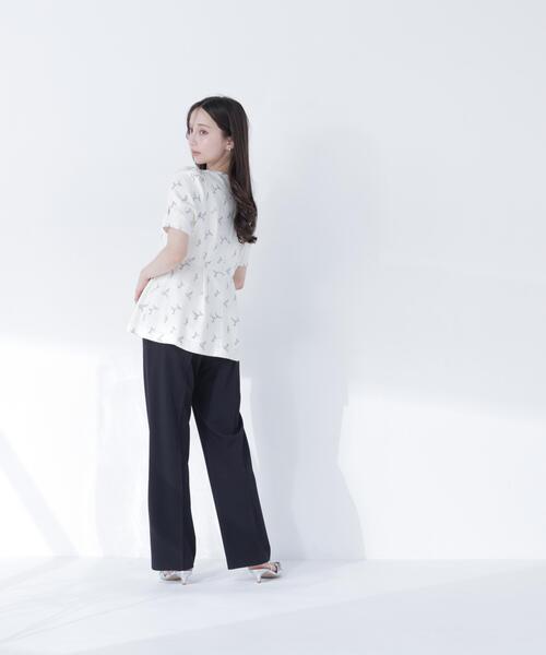 NATURAL BEAUTY BASIC(ナチュラルビューティーベーシック)の「ラメ刺繍ペプラムブラウス(シャツ/ブラウス・レディース・ホワイト系その他/イエロー系その他/グレー系その他・MEDIUM/SMALL)」の5枚目の写真