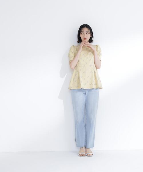 NATURAL BEAUTY BASIC(ナチュラルビューティーベーシック)の「ラメ刺繍ペプラムブラウス(シャツ/ブラウス・レディース・ホワイト系その他/イエロー系その他/グレー系その他・MEDIUM/SMALL)」の14枚目の写真
