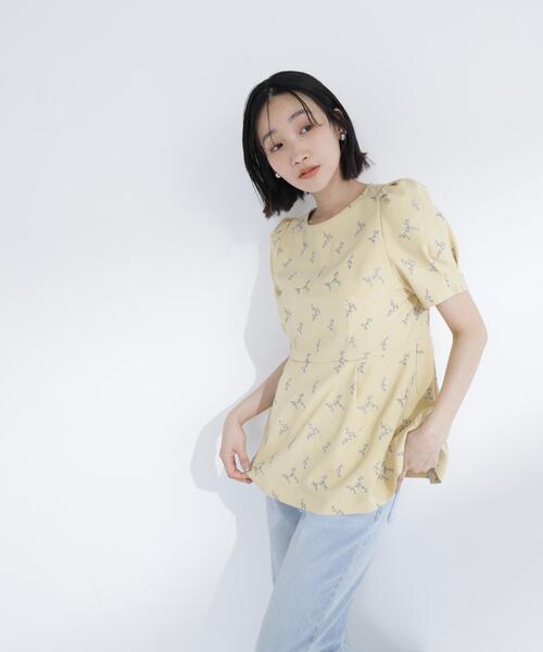 NATURAL BEAUTY BASIC(ナチュラルビューティーベーシック)の「ラメ刺繍ペプラムブラウス(シャツ/ブラウス・レディース・ホワイト系その他/イエロー系その他/グレー系その他・MEDIUM/SMALL)」の17枚目の写真