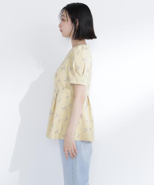 NATURAL BEAUTY BASIC(ナチュラルビューティーベーシック)の「ラメ刺繍ペプラムブラウス(シャツ/ブラウス・レディース・ホワイト系その他/イエロー系その他/グレー系その他・MEDIUM/SMALL)」の22枚目の写真