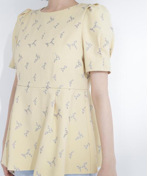 NATURAL BEAUTY BASIC（ナチュラルビューティーベーシック）の「ラメ刺繍ペプラムブラウス（シャツ/ブラウス・レディース・ホワイト系その他/イエロー系その他/グレー系その他・MEDIUM/SMALL）」の19枚目の写真