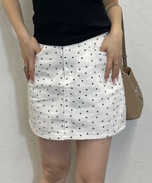 小花柄台形ミニスカート