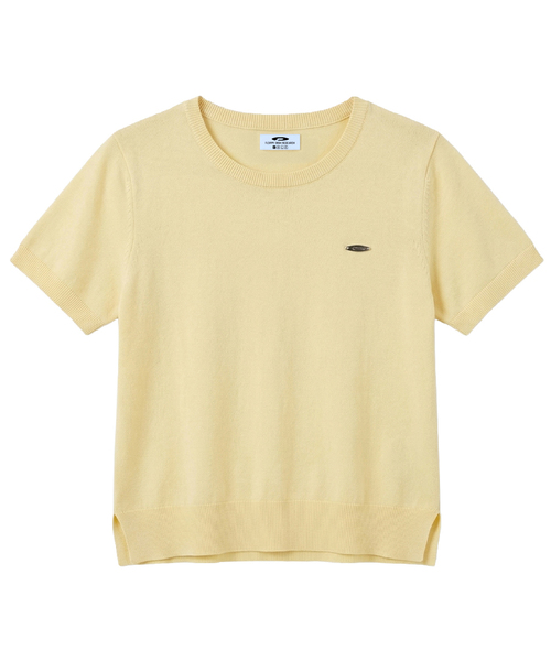 FDR(エフディーアール)の「Essential Pearl Soft Crewneck_5 Color(Tシャツ/カットソー・レディース・ブラック/ライトピンク/ネイビー/ミント/ライトイエロー・FREE)」の4枚目の写真