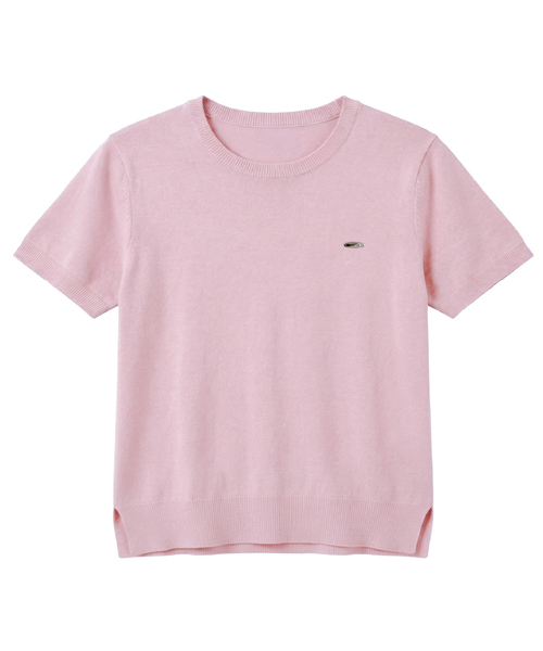 FDR(エフディーアール)の「Essential Pearl Soft Crewneck_5 Color(Tシャツ/カットソー・レディース・ブラック/ライトピンク/ネイビー/ミント/ライトイエロー・FREE)」の5枚目の写真