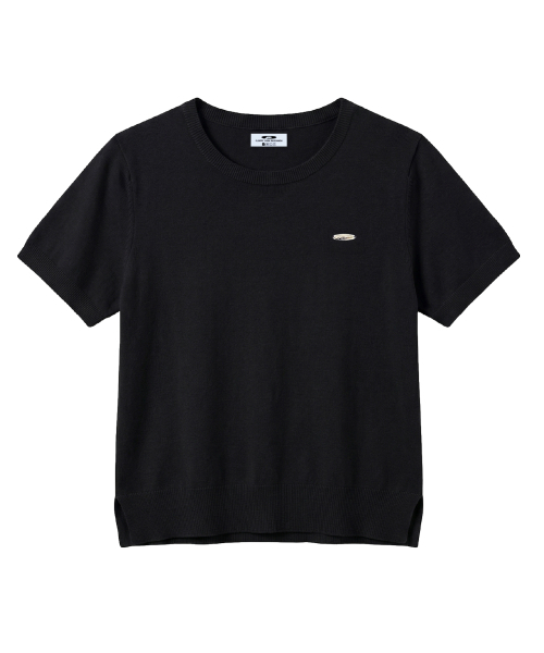 FDR(エフディーアール)の「Essential Pearl Soft Crewneck_5 Color(Tシャツ/カットソー・レディース・ブラック/ライトピンク/ネイビー/ミント/ライトイエロー・FREE)」の6枚目の写真