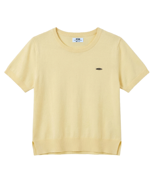 FDR(エフディーアール)の「Essential Pearl Soft Crewneck_5 Color(Tシャツ/カットソー・レディース・ブラック/ライトピンク/ネイビー/ミント/ライトイエロー・FREE)」の12枚目の写真