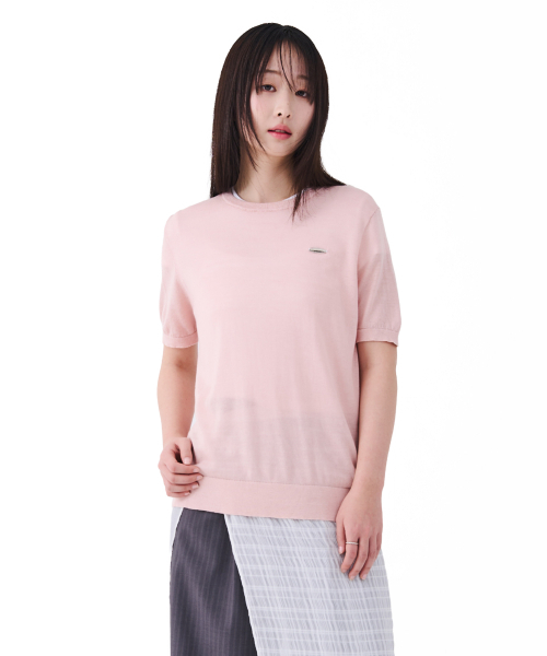FDR(エフディーアール)の「Essential Pearl Soft Crewneck_5 Color(Tシャツ/カットソー・レディース・ブラック/ライトピンク/ネイビー/ミント/ライトイエロー・FREE)」の15枚目の写真