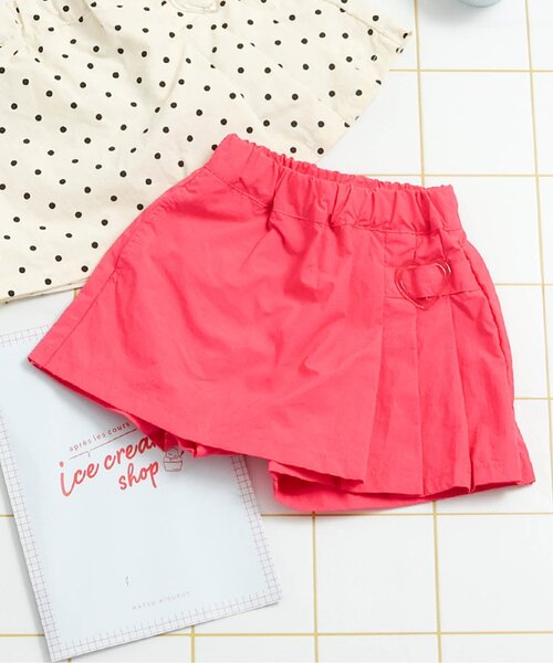 apres les cours(アプレレクール)の「ハートバックル水陸両用キュロット(その他パンツ・キッズ・ドット/ローズ・140/130/120/110/100/90/80)」の2枚目の写真