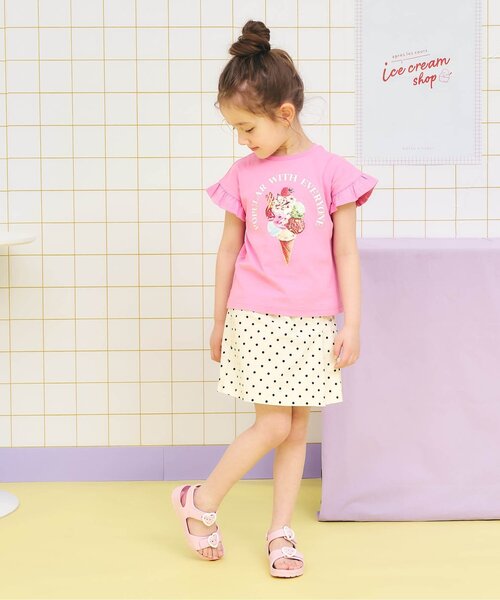 apres les cours(アプレレクール)の「ハートバックル水陸両用キュロット(その他パンツ・キッズ・ドット/ローズ・140/130/120/110/100/90/80)」の12枚目の写真