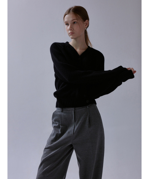 THEMITTEN（ザ・ミトン）の「Murmur wrap cardigan (black)（カーディガン/ボレロ・レディース・その他・FREE）」の2枚目の写真