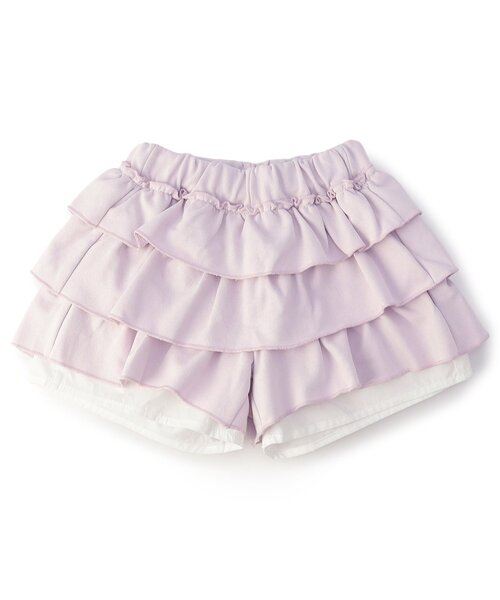 Seraph(セラフ)の「ティアードカットソーハーフパンツ(その他パンツ・キッズ・ラベンダー/グレー/ブラック・140/130/120/110/100/90/80)」の3枚目の写真