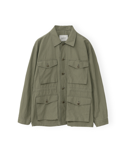 BROWNYARD(ブラウンヤード)の「ウォッシュドフィールドジャケット、オリーブ(デニムジャケット・メンズ・その他・3/4/5/6)」の1枚目の写真
