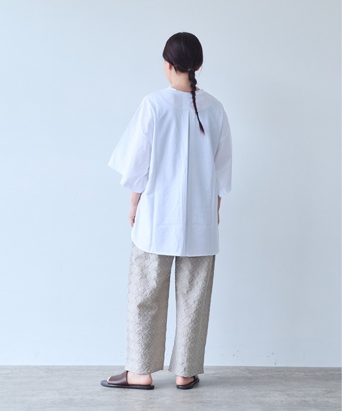 yuni(ユニ )の「ハイパワーポンチwide sleeves Tシャツ(Tシャツ/カットソー・レディース・ブラック/ホワイト・FREE)」の6枚目の写真