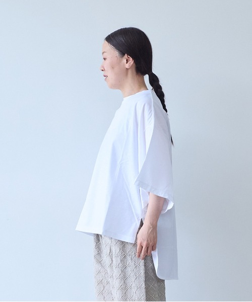 yuni(ユニ )の「ハイパワーポンチwide sleeves Tシャツ(Tシャツ/カットソー・レディース・ブラック/ホワイト・FREE)」の8枚目の写真