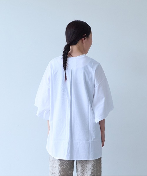yuni(ユニ )の「ハイパワーポンチwide sleeves Tシャツ(Tシャツ/カットソー・レディース・ブラック/ホワイト・FREE)」の9枚目の写真