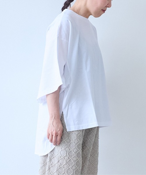 yuni(ユニ )の「ハイパワーポンチwide sleeves Tシャツ(Tシャツ/カットソー・レディース・ブラック/ホワイト・FREE)」の7枚目の写真