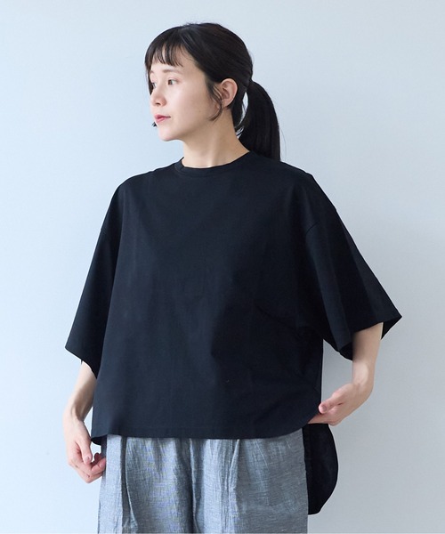 yuni(ユニ )の「ハイパワーポンチwide sleeves Tシャツ(Tシャツ/カットソー・レディース・ブラック/ホワイト・FREE)」の13枚目の写真