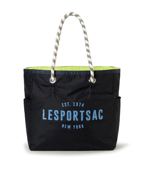 LeSportsac(レスポートサック)の「ML 2 WAY TOTE 2ウェイディープシーブルー/ライム(トートバッグ・レディース・ブラック・FREE)」の6枚目の写真