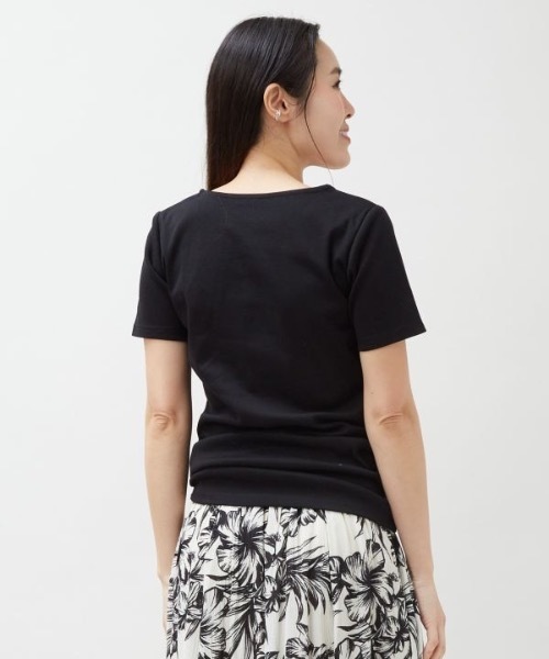 Kahiko(カヒコ)の「【Kahiko】アラナフラTシャツ(Tシャツ/カットソー・レディース・ホワイト/ブラック・M/L)」の6枚目の写真