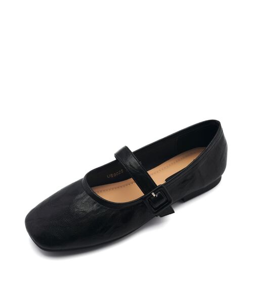 SPUR(シュプール)の「Crimp Buckle Maryjane Flat -US9025 (5color)(バレエシューズ・レディース・アイボリー/シルバー/グレー/ブラック/スカイブルー・23cm/22.5cm/24.5cm/23.5cm/24cm/25cm/25.5cm)」の3枚目の写真