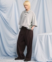 MAISON SPECIAL（メゾンスペシャル）の「《UNISEX》Sunburn Processing Prime-Over Short-sleeved Polo Shirt サンバーンプロセシングプライムオーバーショートスリーブポロシャツ【MAISON SPECIAL メゾンスペシャル】（ポロシャツ）」
