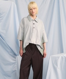 MAISON SPECIAL（メゾンスペシャル）の「《UNISEX》Sunburn Processing Prime-Over Short-sleeved Polo Shirt サンバーンプロセシングプライムオーバーショートスリーブポロシャツ【MAISON SPECIAL メゾンスペシャル】（ポロシャツ）」