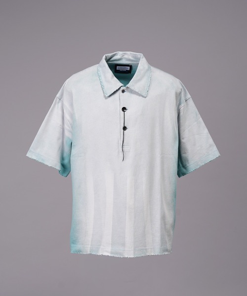 MAISON SPECIAL(メゾンスペシャル)の「《UNISEX》Sunburn Processing Prime-Over Short-sleeved Polo Shirt/サンバーンプロセシングプライムオーバーショートスリーブポロシャツ【MAISON SPECIAL/メゾンスペシャル】(ポロシャツ・メンズ・ブラック/ライトブルー/グレー・0/1/2)」の14枚目の写真