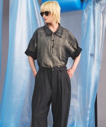 MAISON SPECIAL（メゾンスペシャル）の「《UNISEX》Sunburn Processing Prime-Over Short-sleeved Polo Shirt サンバーンプロセシングプライムオーバーショートスリーブポロシャツ【MAISON SPECIAL メゾンスペシャル】（ポロシャツ）」