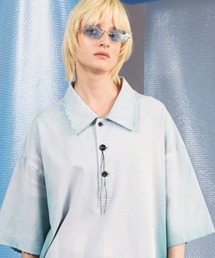 MAISON SPECIAL（メゾンスペシャル）の「《UNISEX》Sunburn Processing Prime-Over Short-sleeved Polo Shirt サンバーンプロセシングプライムオーバーショートスリーブポロシャツ【MAISON SPECIAL メゾンスペシャル】（ポロシャツ）」