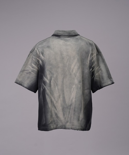 MAISON SPECIAL(メゾンスペシャル)の「《UNISEX》Sunburn Processing Prime-Over Short-sleeved Polo Shirt/サンバーンプロセシングプライムオーバーショートスリーブポロシャツ【MAISON SPECIAL/メゾンスペシャル】(ポロシャツ・メンズ・ブラック/ライトブルー/グレー・0/1/2)」の18枚目の写真