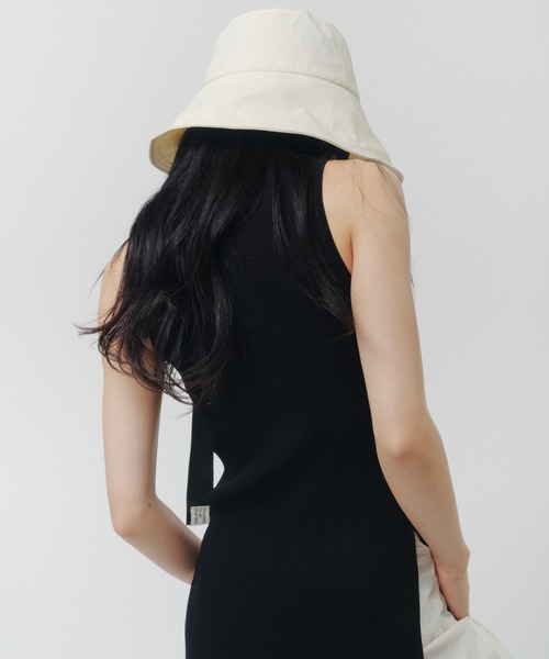 THINGS THAT MATTER（シングス ザット マター）の「TWIST KNIT TANK TOP / ツイスト ニット タンク トップ（タンクトップ・レディース・ブラック/イエロー/グリーン/ピンク・FREE）」の12枚目の写真