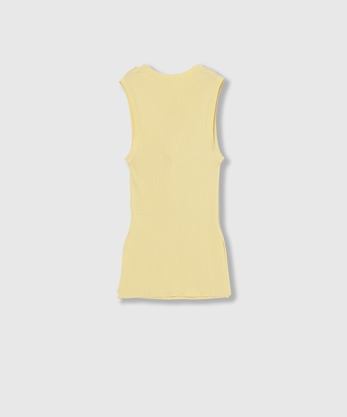 THINGS THAT MATTER（シングス ザット マター）の「TWIST KNIT TANK TOP / ツイスト ニット タンク トップ（タンクトップ・レディース・ブラック/イエロー/グリーン/ピンク・FREE）」の14枚目の写真