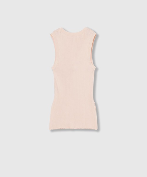 THINGS THAT MATTER（シングス ザット マター）の「TWIST KNIT TANK TOP / ツイスト ニット タンク トップ（タンクトップ・レディース・ブラック/イエロー/グリーン/ピンク・FREE）」の18枚目の写真