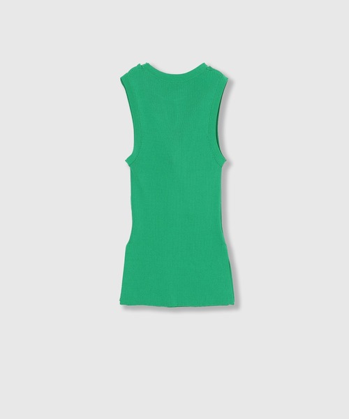 THINGS THAT MATTER（シングス ザット マター）の「TWIST KNIT TANK TOP / ツイスト ニット タンク トップ（タンクトップ・レディース・ブラック/イエロー/グリーン/ピンク・FREE）」の16枚目の写真