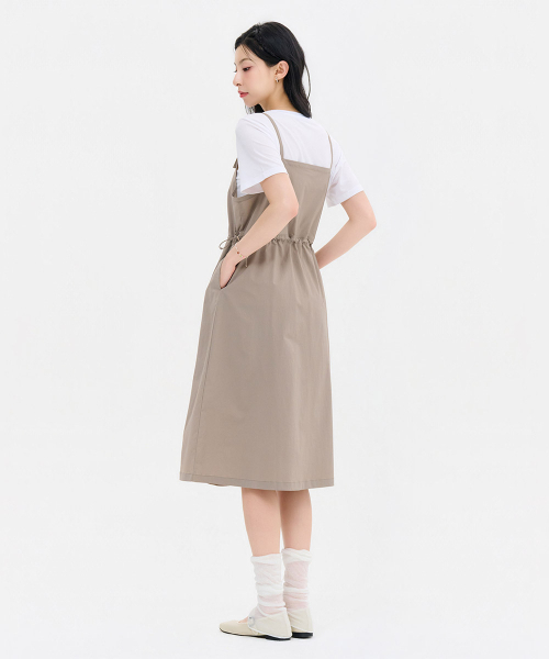 CHASECULT（チェイスカルト）の「レディースストレッチビスチェワンピース-FBRG6176C08（ワンピース・レディース・ブラウン・FRE）」の2枚目の写真