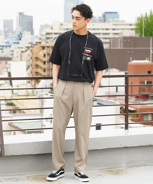 BAYFLOW(ベイフロー)の「OFF BEACHイージースラックス(スラックス・メンズ・ベージュ/チャコール・LARGE/MEDIUM)」の16枚目の写真