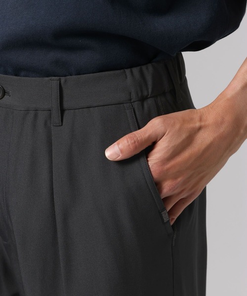 BAYFLOW(ベイフロー)の「OFF BEACHイージースラックス(スラックス・メンズ・ベージュ/チャコール・LARGE/MEDIUM)」の3枚目の写真