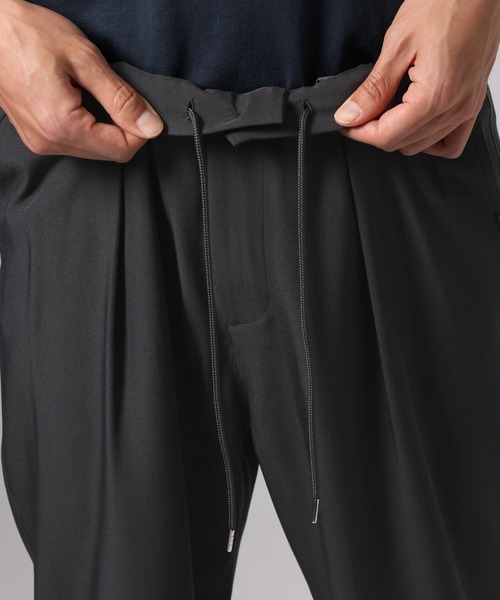 BAYFLOW(ベイフロー)の「OFF BEACHイージースラックス(スラックス・メンズ・ベージュ/チャコール・LARGE/MEDIUM)」の5枚目の写真