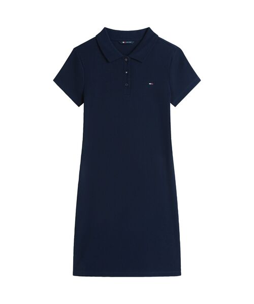 tommy jeans(トミー ジーンズ)の「リブボディコンシャスポロワンピース(ワンピース・レディース・ネイビー/マルチ・MEDIUM/SMALL/X-SMALL)」の4枚目の写真