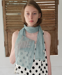 FUN FROM FUN（ファンフロムファン）の「Sequined Scarf, Mint（バンダナ/スカーフ）」