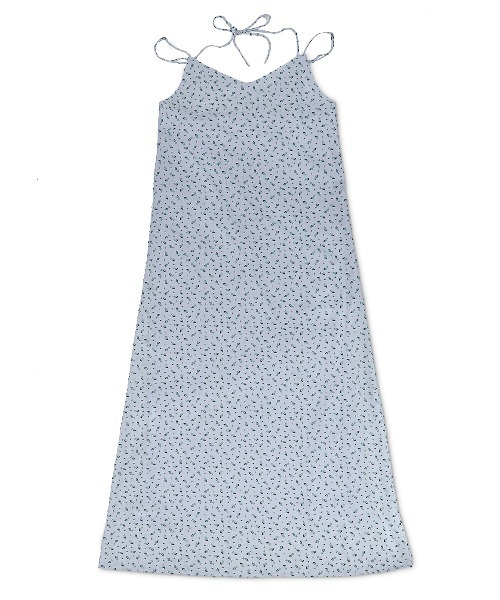 Cath Kidston（キャスキッドソン）の「サテンキャミソールドレス Rose Miniature（ワンピース・レディース・サックスブルー/ピンク・FREE）」の2枚目の写真