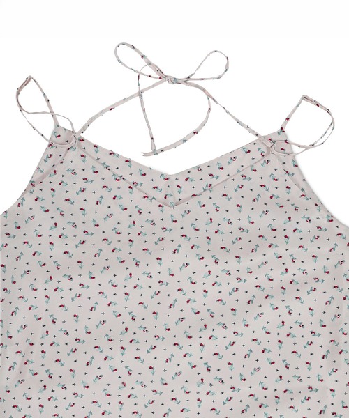 Cath Kidston（キャスキッドソン）の「サテンキャミソールドレス Rose Miniature（ワンピース・レディース・サックスブルー/ピンク・FREE）」の6枚目の写真