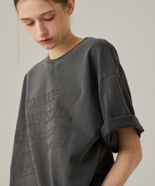 URBANAGE(アーバンエイジ)の「Just About ピグメントオーバー半袖ブラック(Tシャツ/カットソー・レディース・その他・MEDIUM/LARGE)」の12枚目の写真