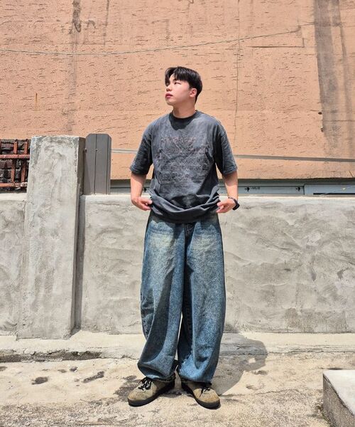 URBANAGE(アーバンエイジ)の「Just About ピグメントオーバー半袖ブラック(Tシャツ/カットソー・レディース・その他・MEDIUM/LARGE)」の3枚目の写真