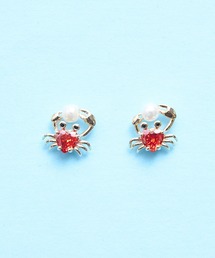 gargle（ガーグル）の「gargle ガーグル：海の生き物シリーズ　ジュエルシークリーチャー　カニ　カメ　ピアス（ピアス（両耳用））」