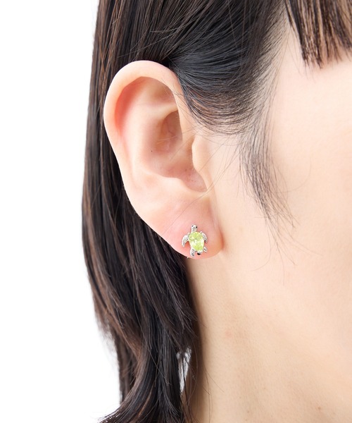 gargle(ガーグル)の「gargle ガーグル:海の生き物シリーズ ジュエルシークリーチャー カニ カメ ピアス(ピアス(両耳用)・レディース・ライトグリーン/レッド・FREE)」の8枚目の写真