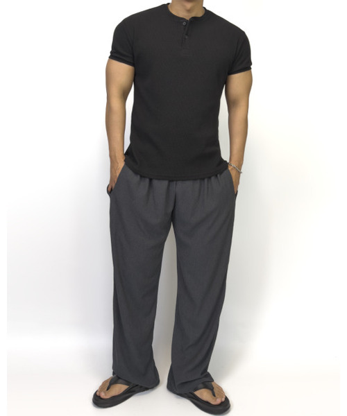 PACIENCIA(パシエンシア)の「エッセンシャルクールスパンバンディングパンツ CHARCOAL(スウェットパンツ・メンズ・その他・MEDIUM/LARGE/X-LARGE/XX-LARGE)」の2枚目の写真