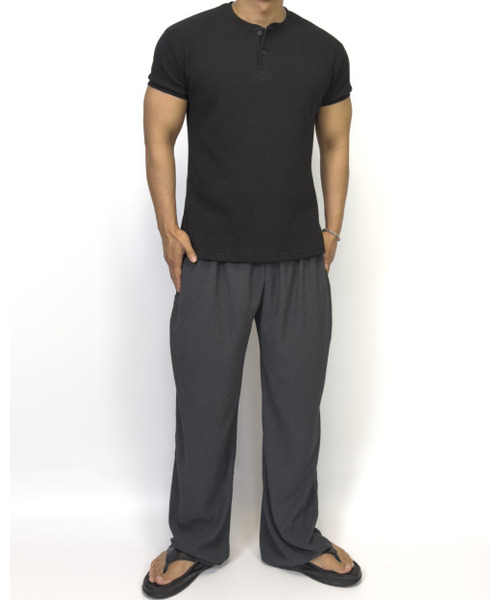 PACIENCIA(パシエンシア)の「エッセンシャルクールスパンバンディングパンツ CHARCOAL(スウェットパンツ・メンズ・その他・MEDIUM/LARGE/X-LARGE/XX-LARGE)」の4枚目の写真